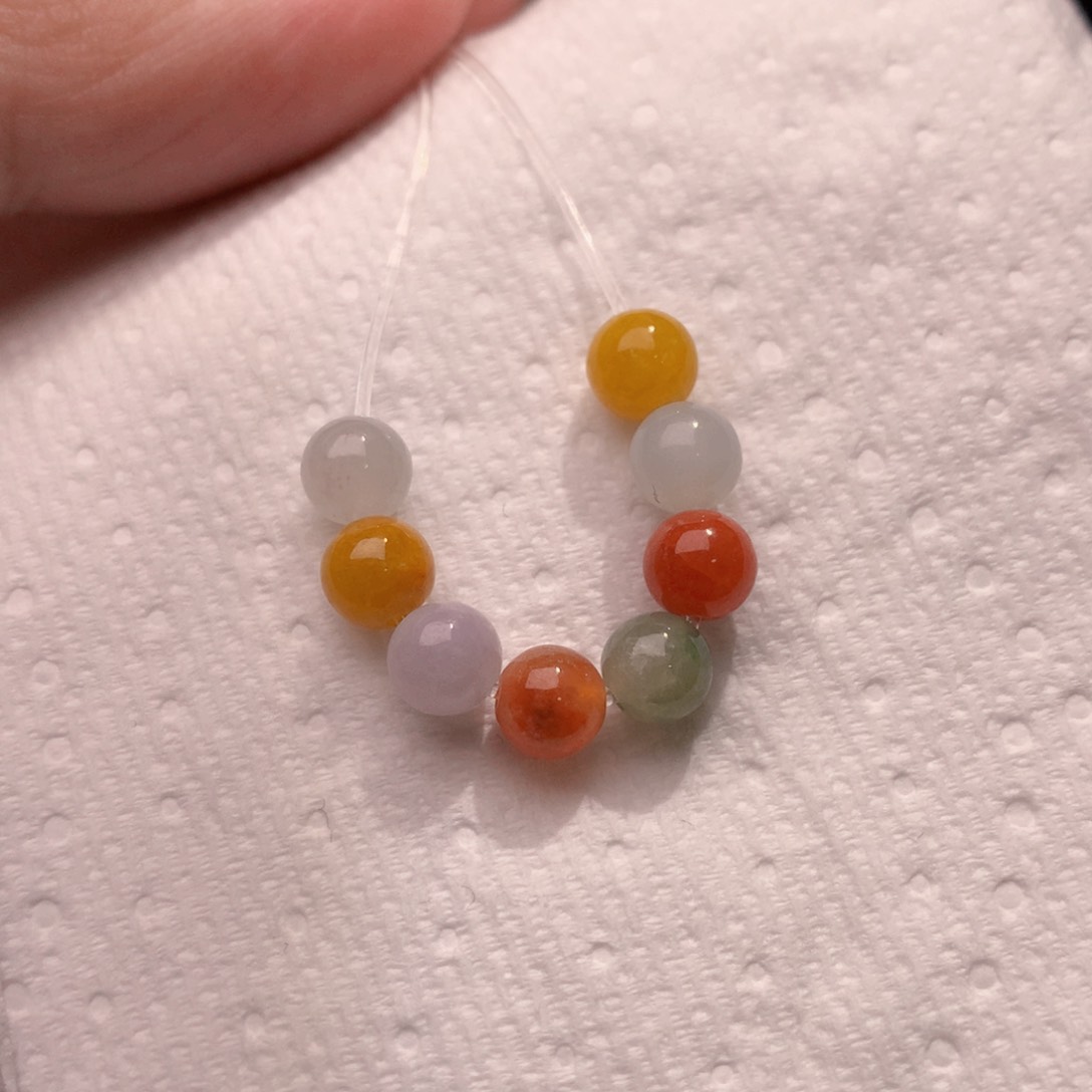 翡翠散珠七彩珠珠31