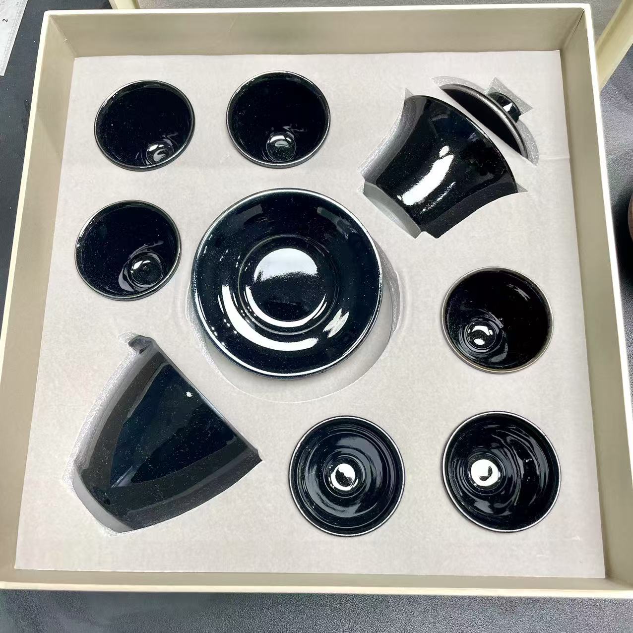 {盏皇茶器} 煌瓯建盏套组 高端茶器 乌金十件套装