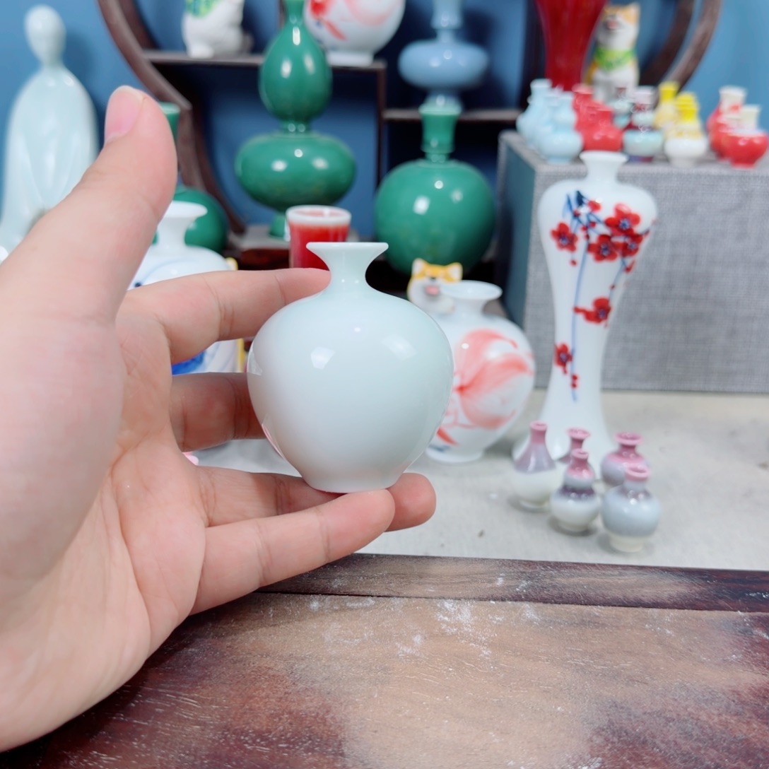 陶瓷手工小花器摆件