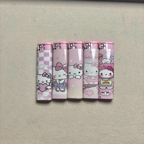 新款kitty创意卡通打火机防风细支款少女心创意男女友生日礼物