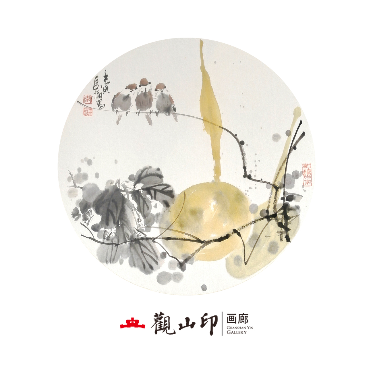 李长福-原创手绘国画50x50cm作品-7104