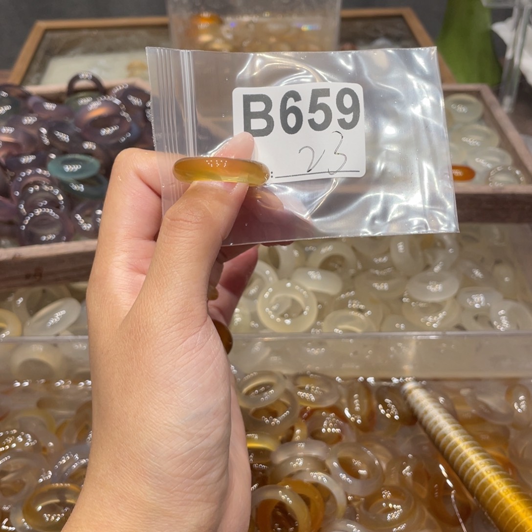 玛瑙/玉髓未镶嵌戒指659