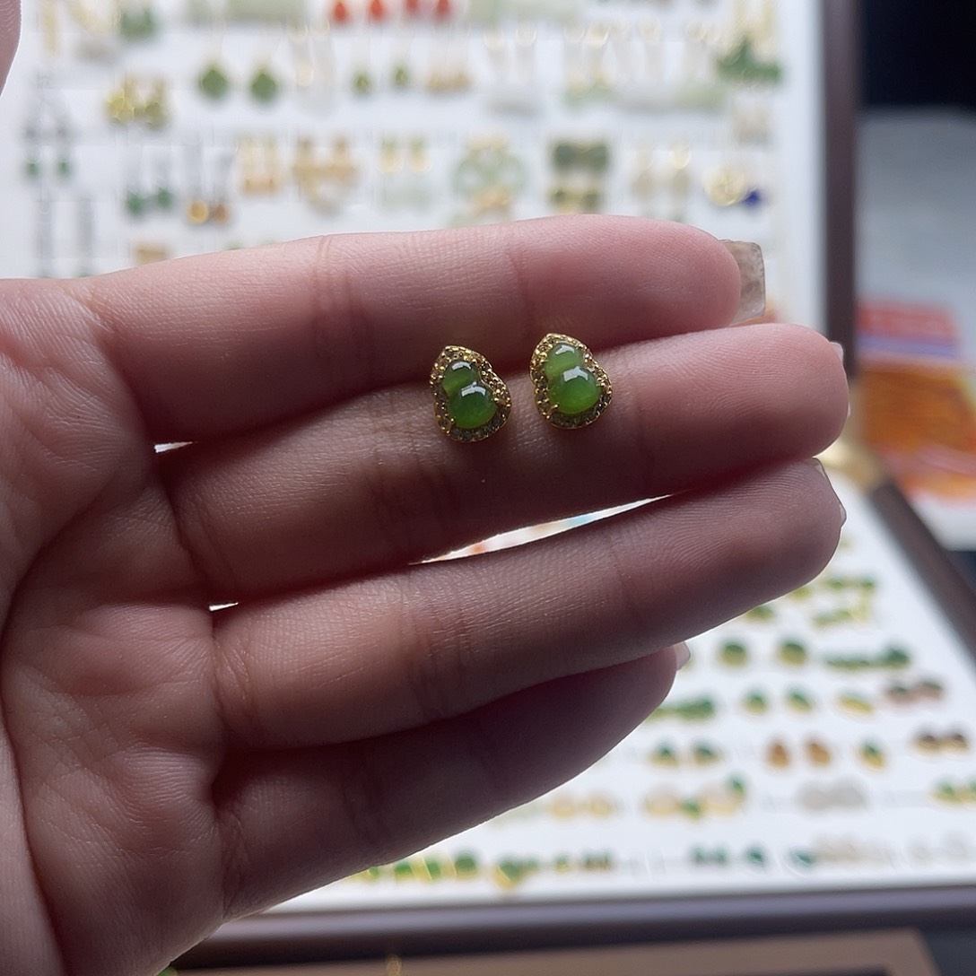 未镶嵌和田玉耳饰用****5