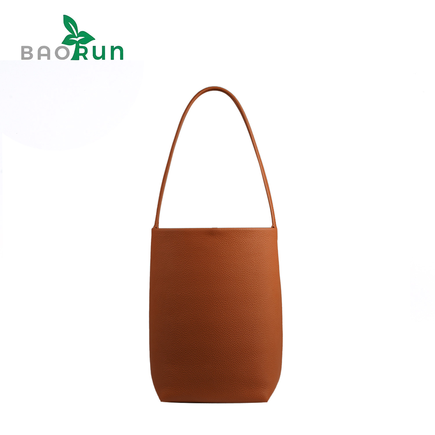 【保润招牌】时尚女士真皮水桶包单肩包轻奢百搭秋冬通勤托特包