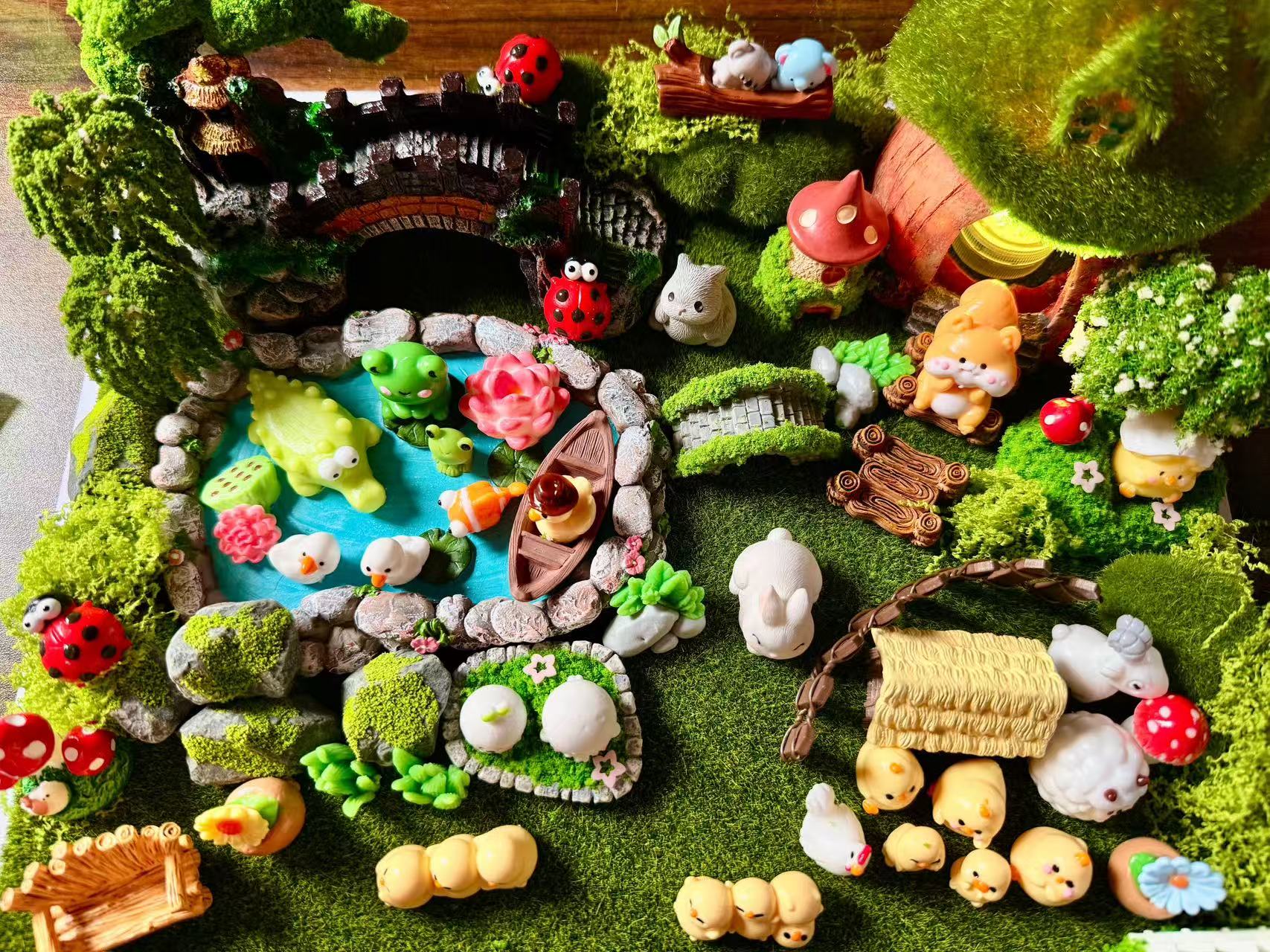 过家家玩具微景观捏捏创意DIY小摆件麦序