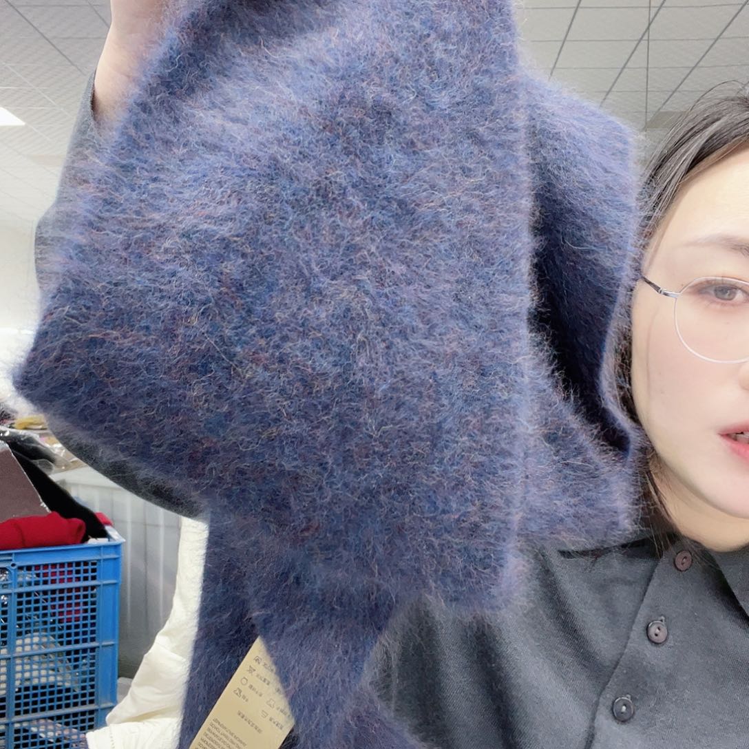 24小动物066冰蓝色三角巾