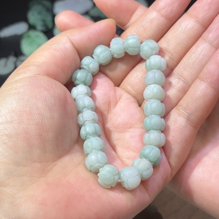 定制翡翠未镶嵌天然缅甸翡翠A货莲花珠不退不换