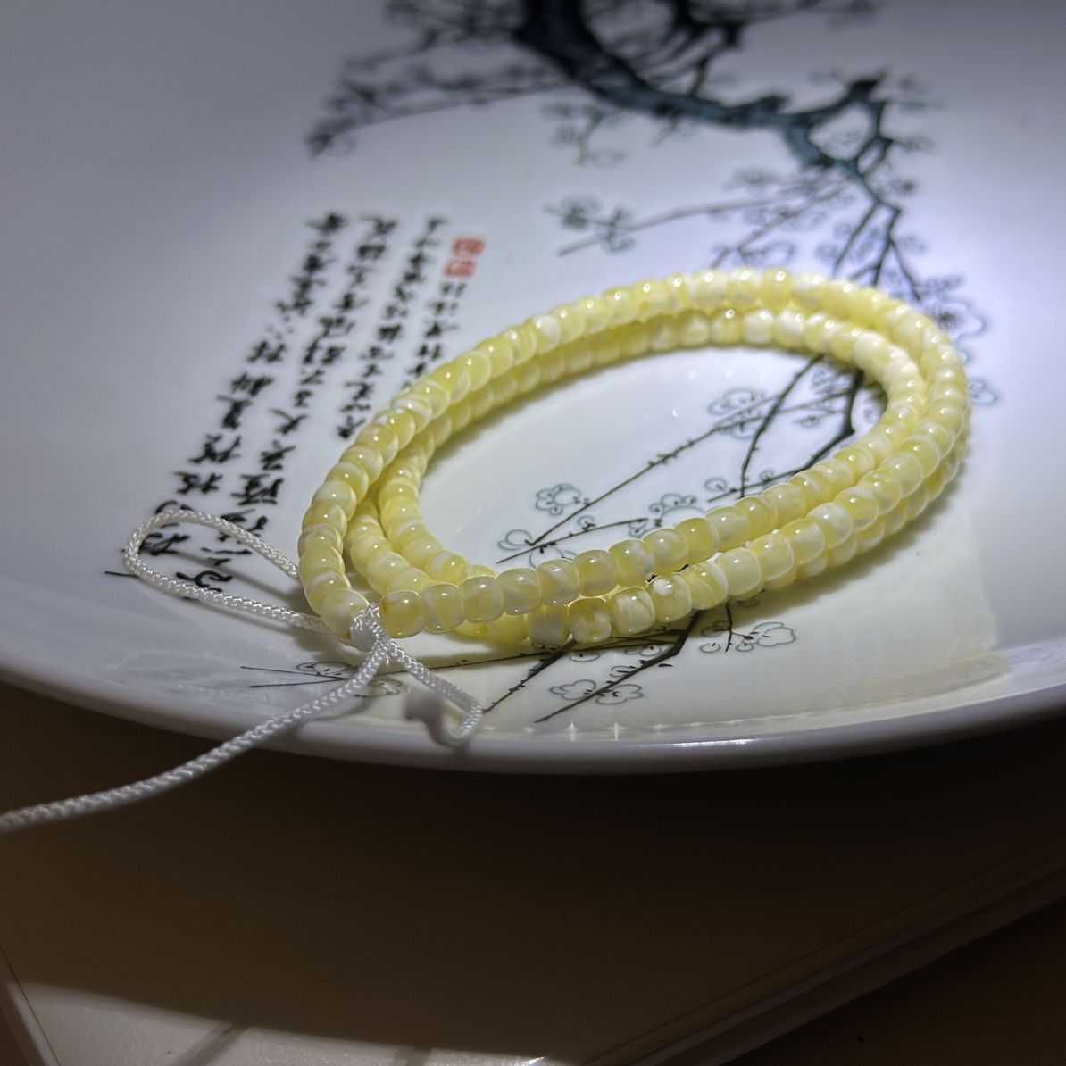 蜜蜡精工多圈长链女款手工时尚单圈百搭气质老型女士古风冰透    