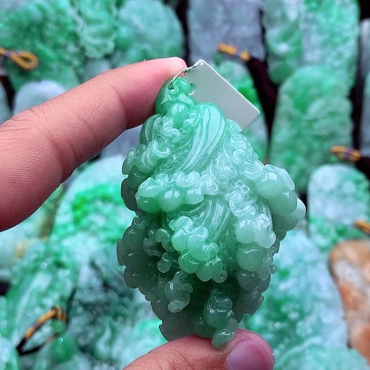 天然A货翡翠白菜