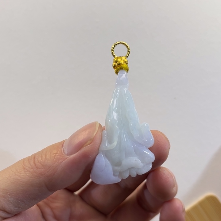 翡翠吊坠(赠链)未镶嵌代编织
