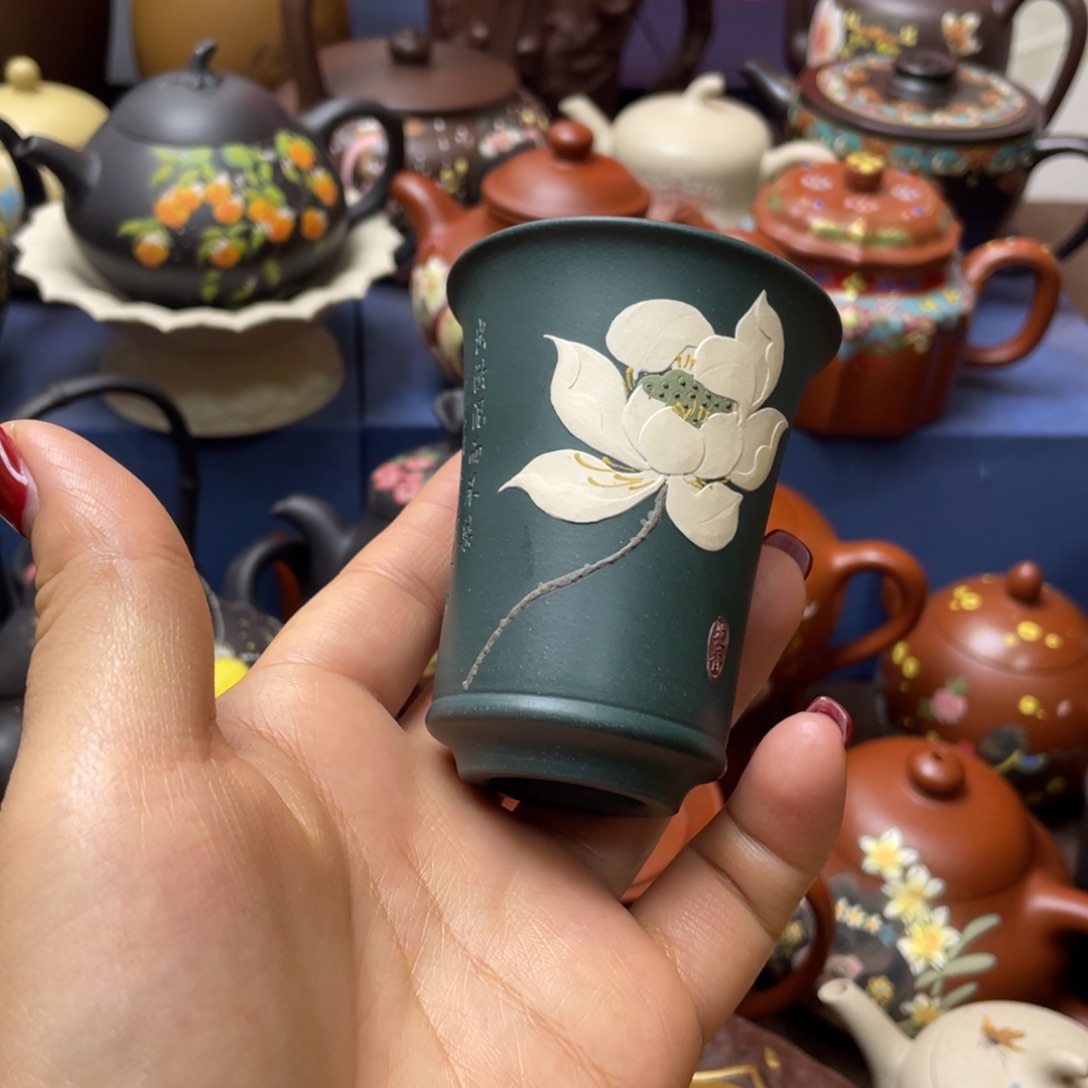 紫砂茶杯紫砂主人杯60cc