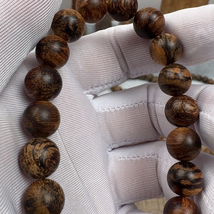 沉香手串昆甸95沉单圈沉香手串1.0规格9.5克