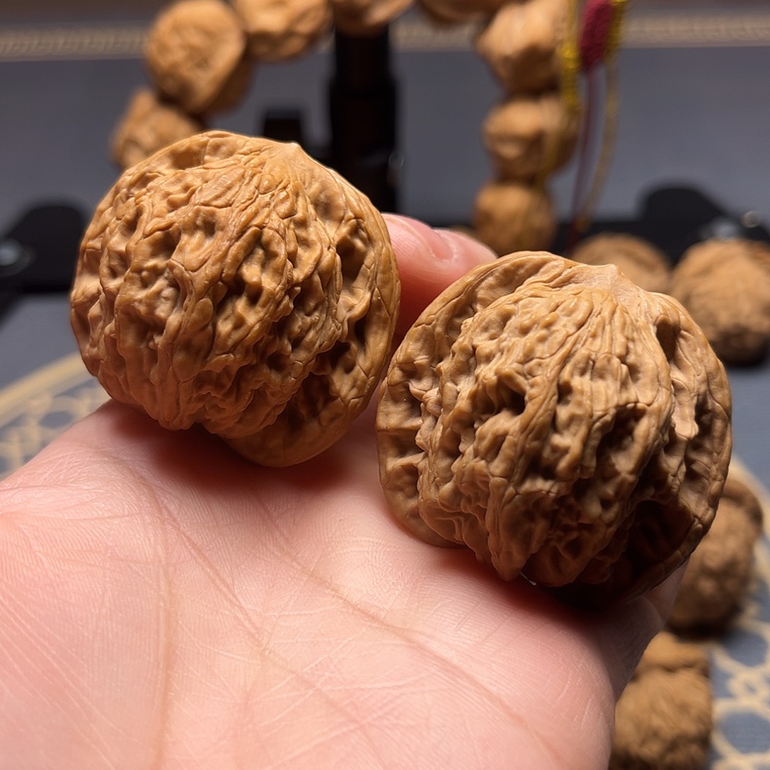 核桃把件虎头43全品