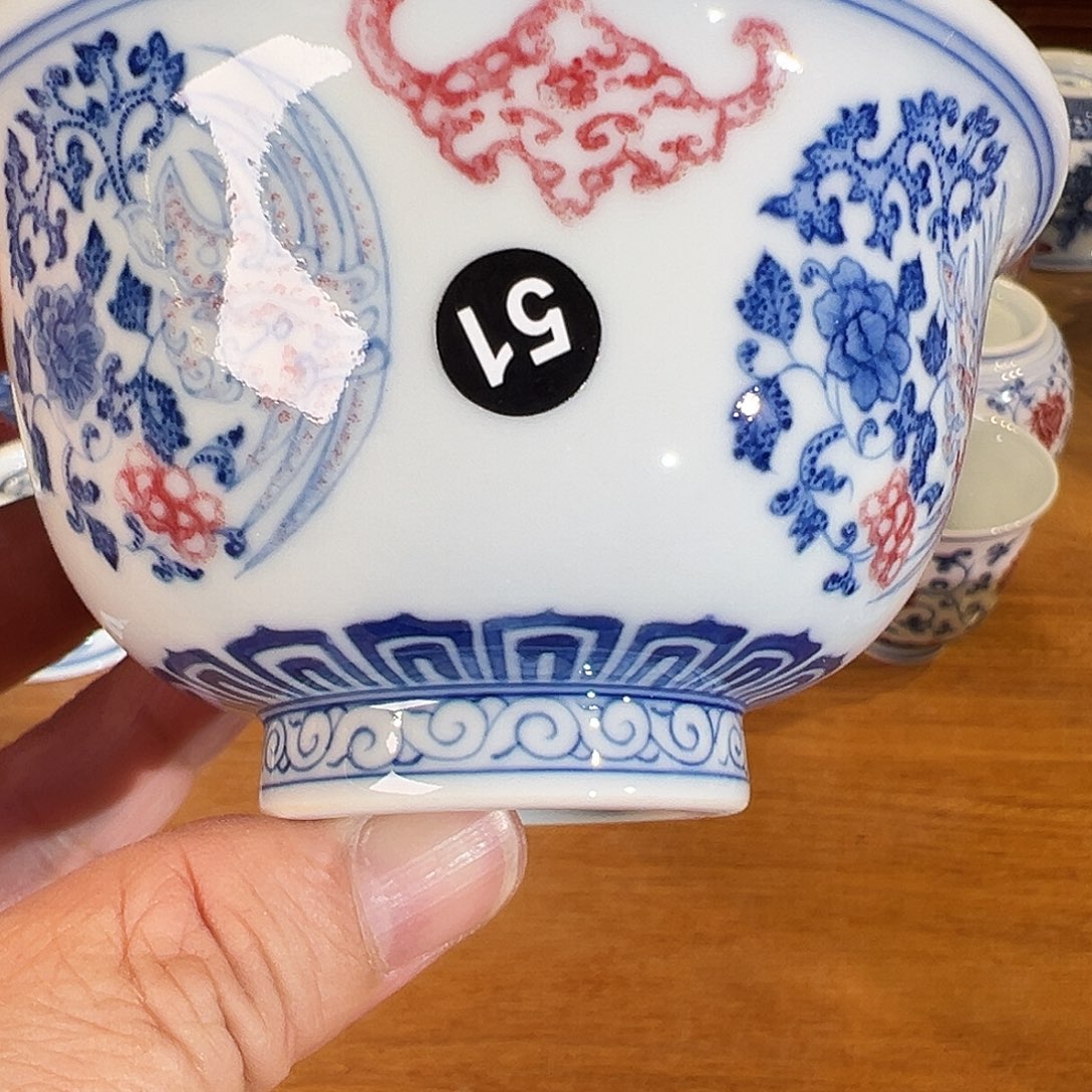 景德镇原矿釉里红陶瓷