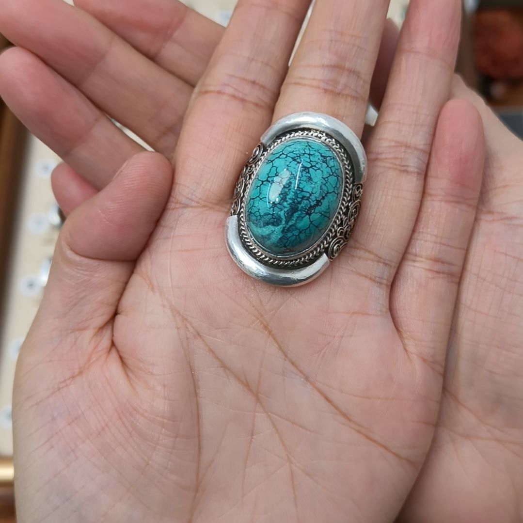 绿松石未镶嵌戒指