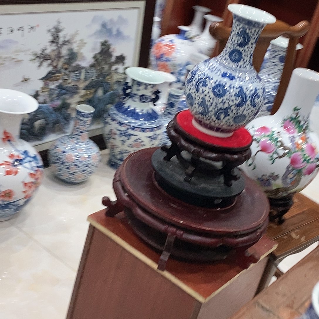 摆件3****0景德陶瓷花乎