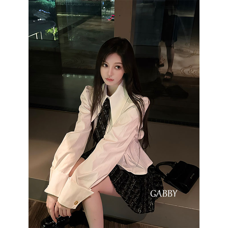 GABBY 黑色半身裙L270