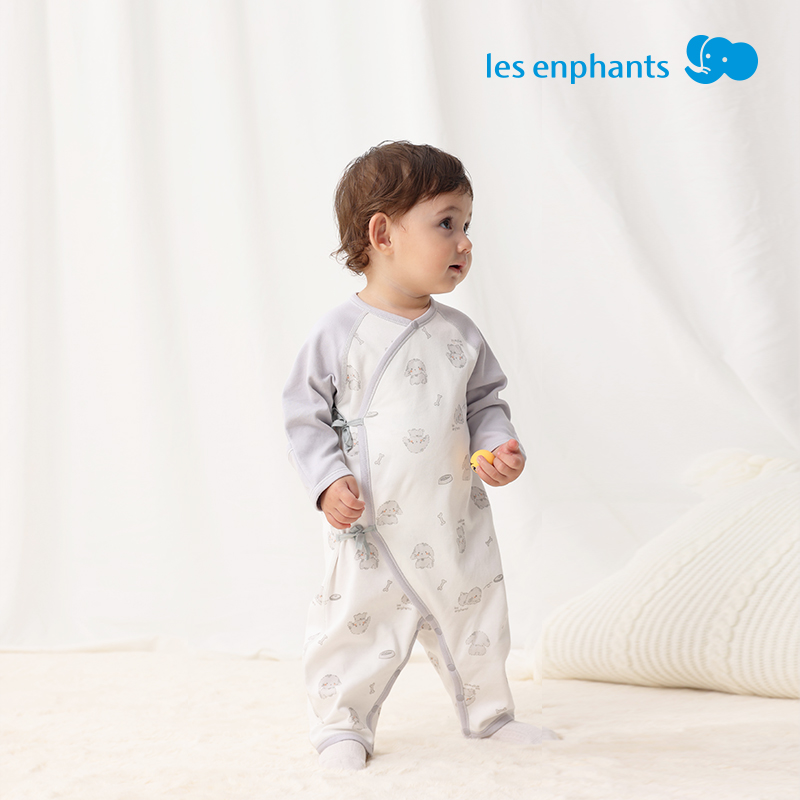 2025新款丽婴房男女通用长袖休闲连体衣服哈衣【les enphants】