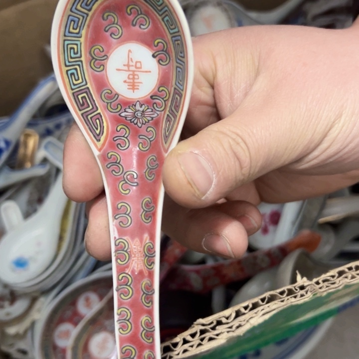 景德镇陶瓷高温瓷小汤勺