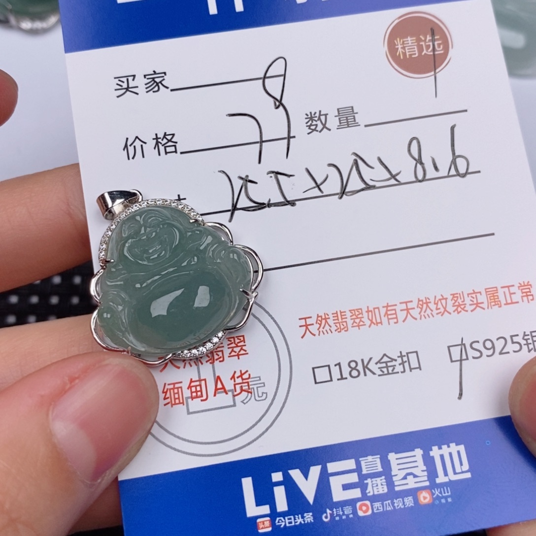 翡翠银S925镶嵌颈饰