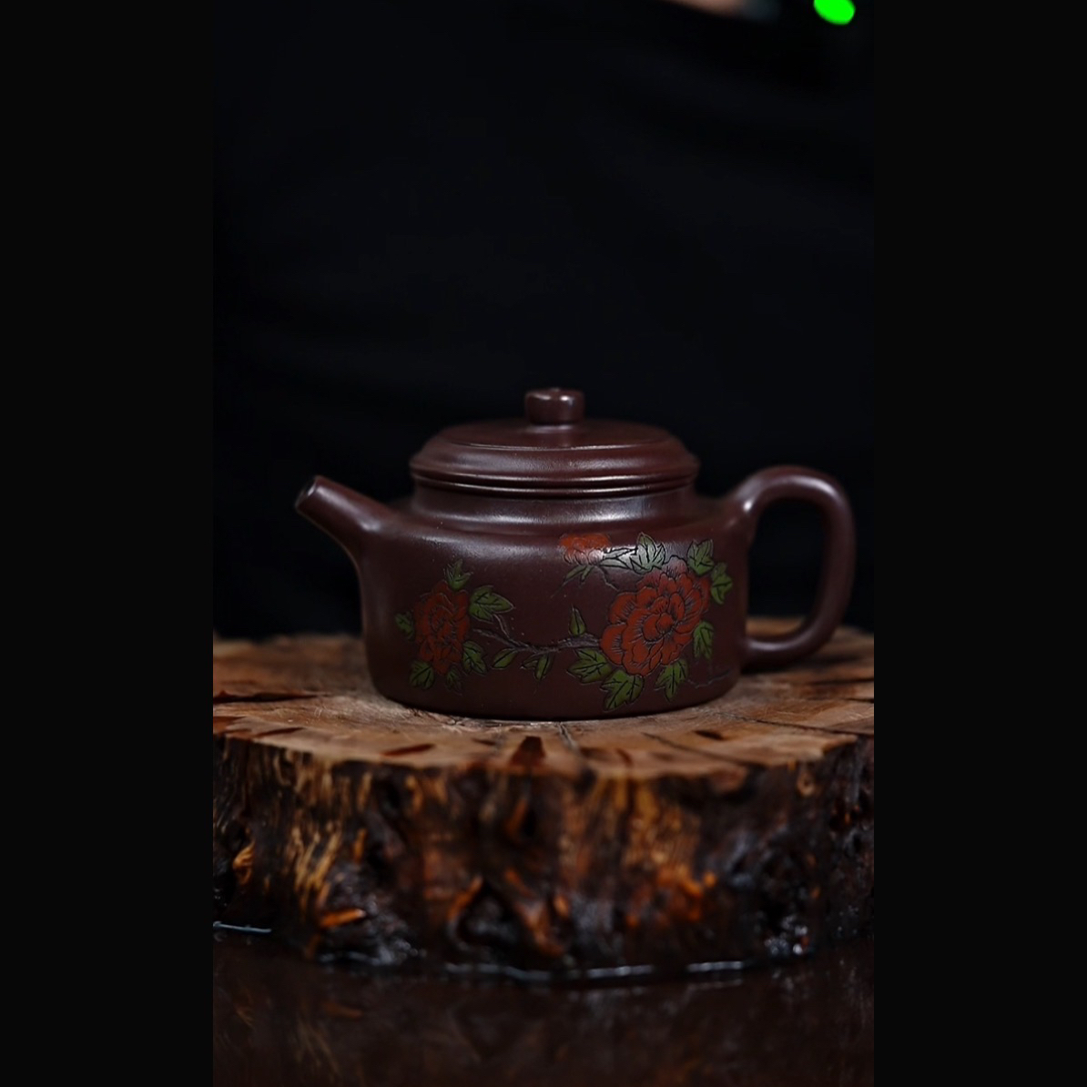 宜兴创意知衍传器顾立斌倾城原矿全手特A级紫茄德钟紫砂壶41