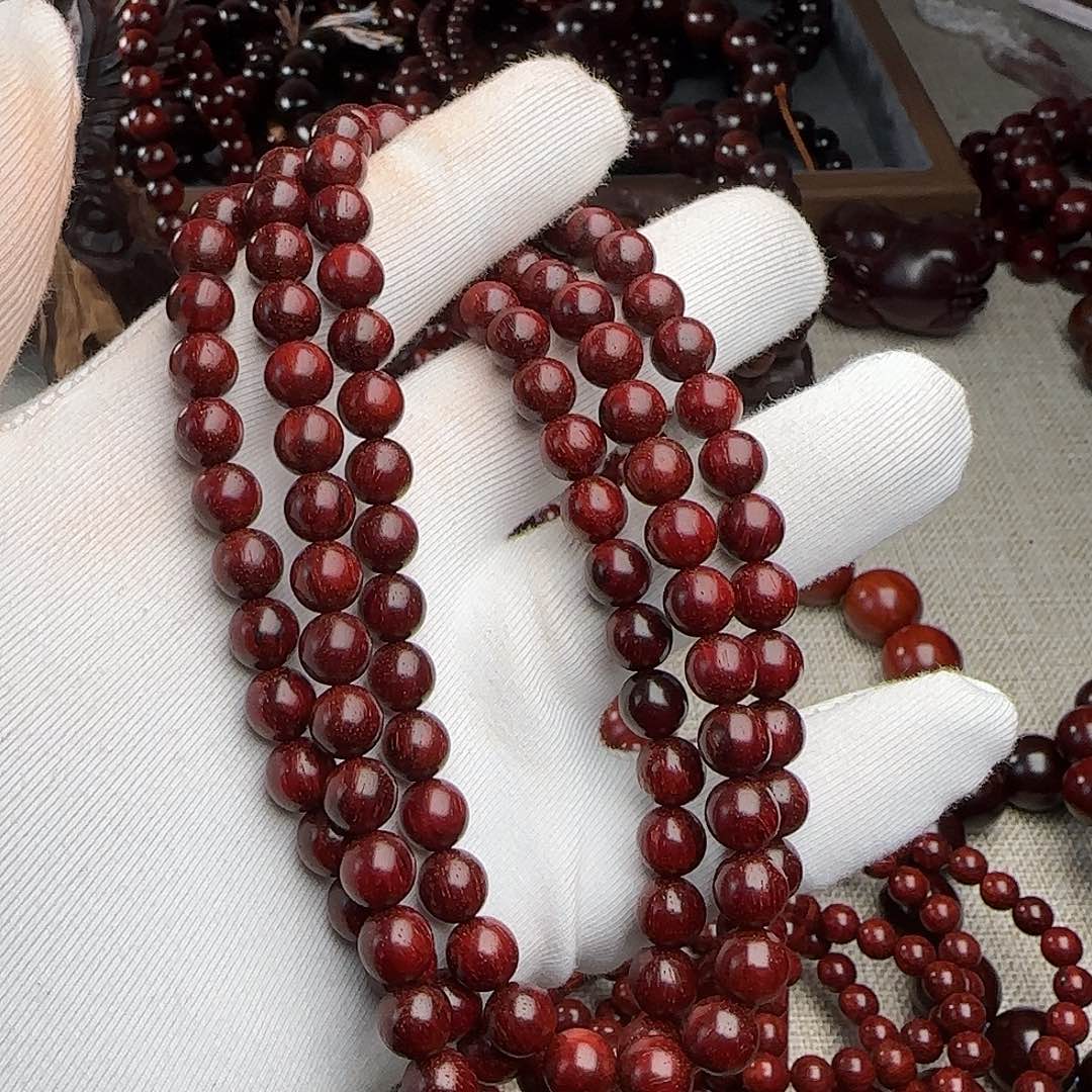 手串/手链小叶紫檀1.8无胶无蜡高油密老料