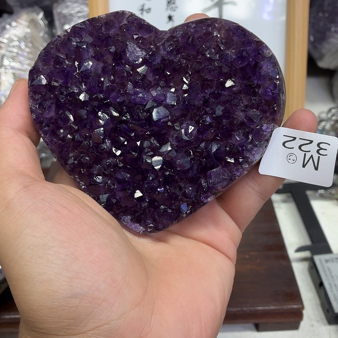 未镶嵌摆件紫晶水晶