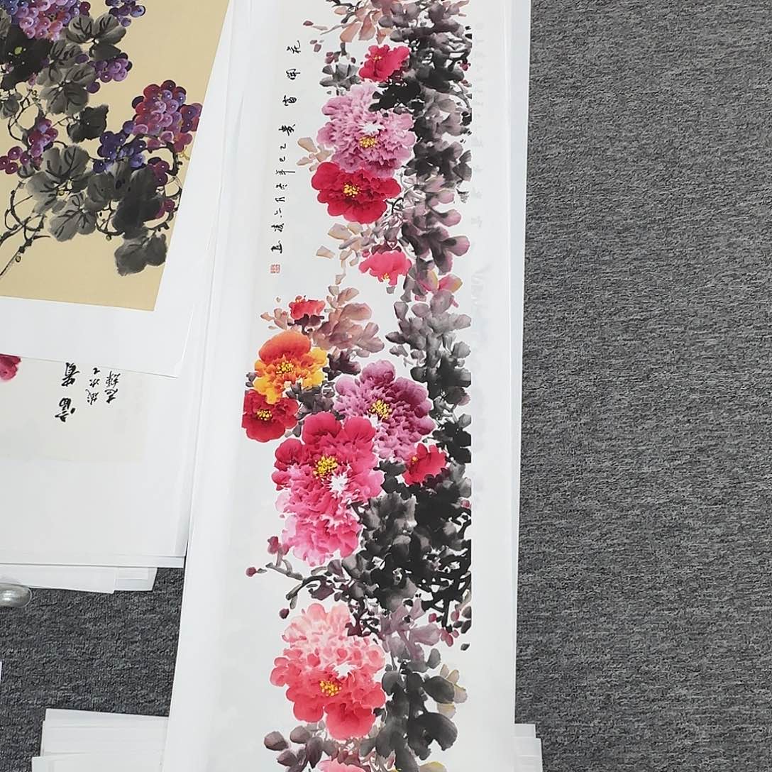 国画138*35纯手绘刘亦凌