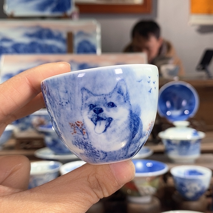 杯景德镇手工手绘陶瓷，高亮兴老师作品
