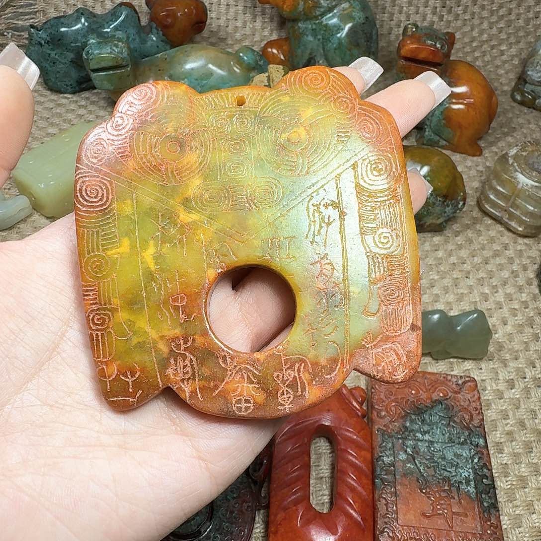 白玉菩提吊坠挂件