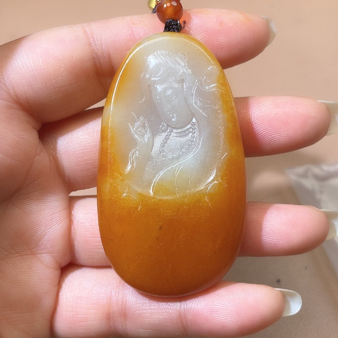 和田玉颈饰未镶嵌A7 