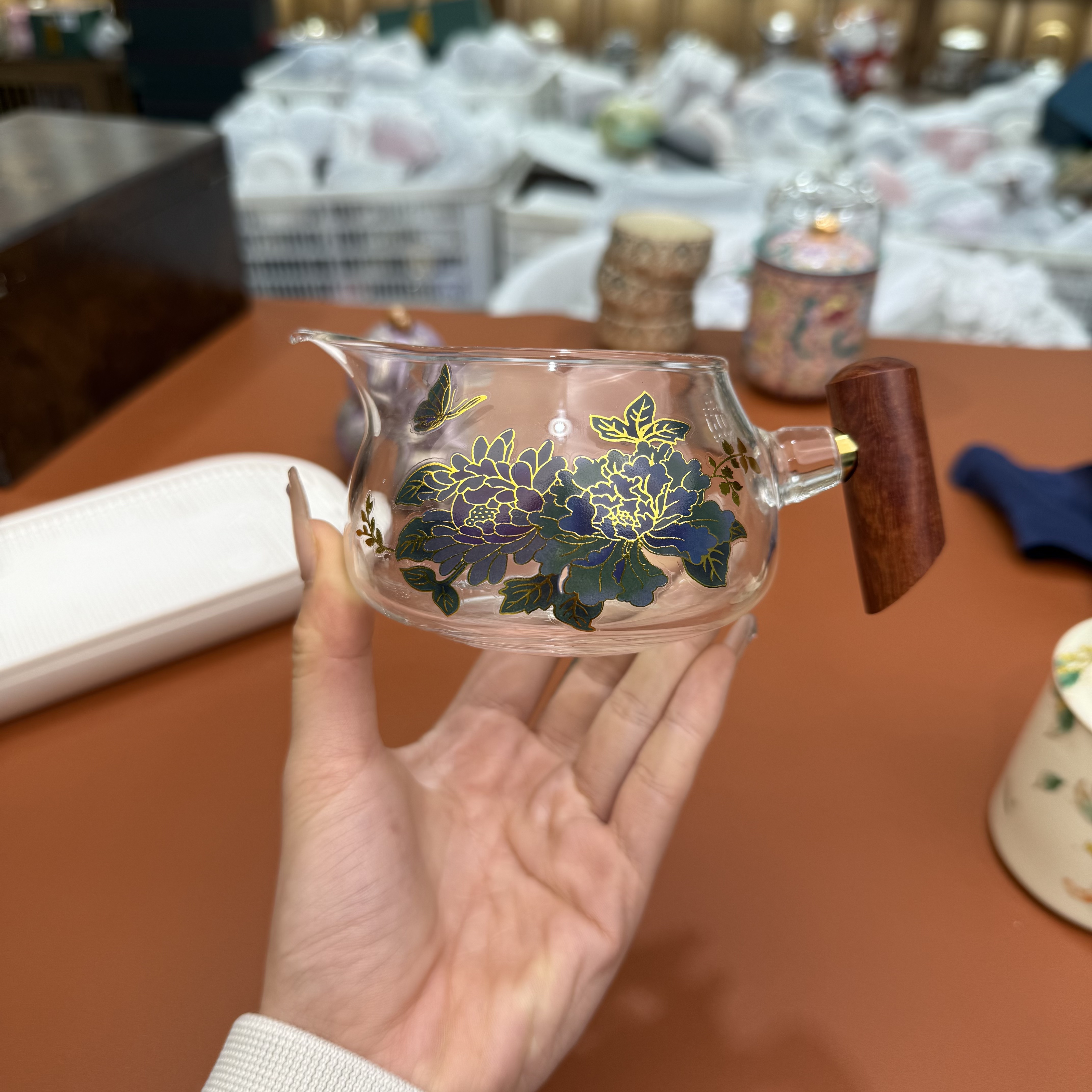 YS887-变色牡丹木雀公杯