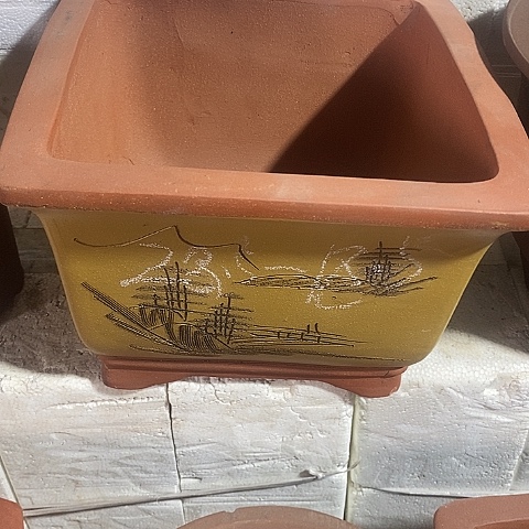 紫砂中国宜兴紫砂花盆＇