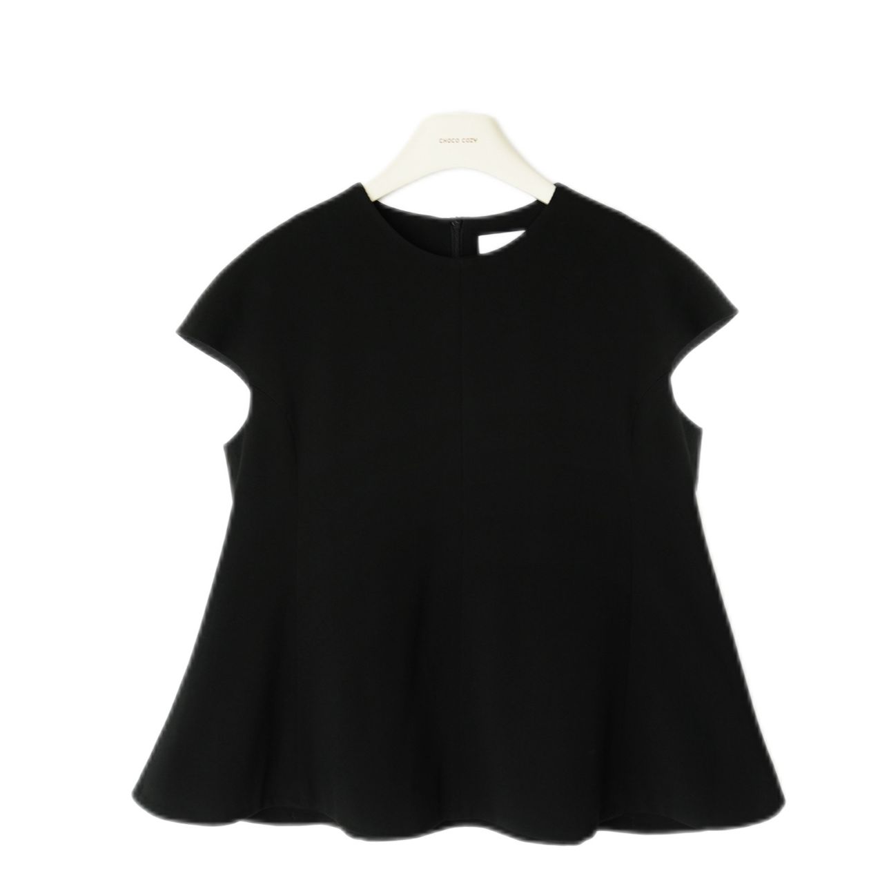 CHOCO 【CoCo小姐】气质香香风圆领廓型重剪裁短袖上衣 D1971