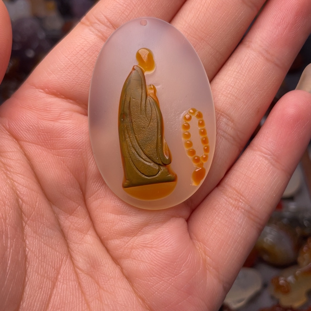 幸***星未镶嵌颈饰玛瑙/玉髓