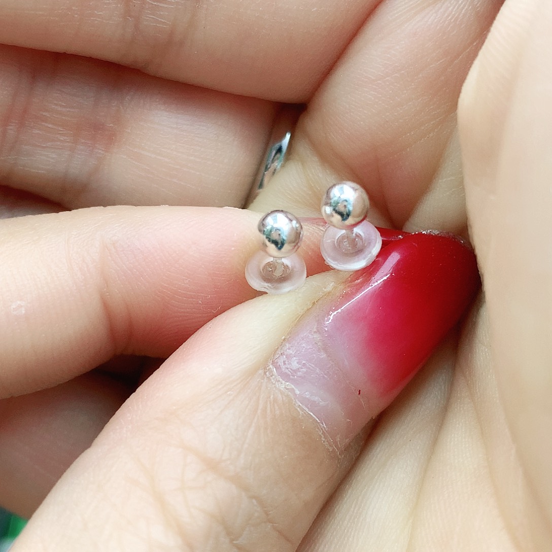 银S925镶嵌耳钉玛瑙/玉髓