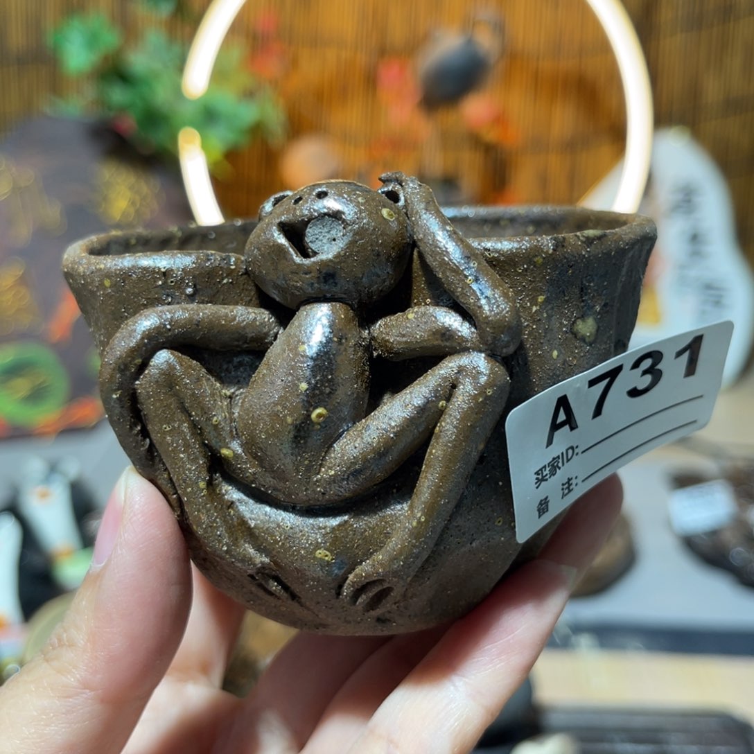 木村信鸿柴烧宝瓶