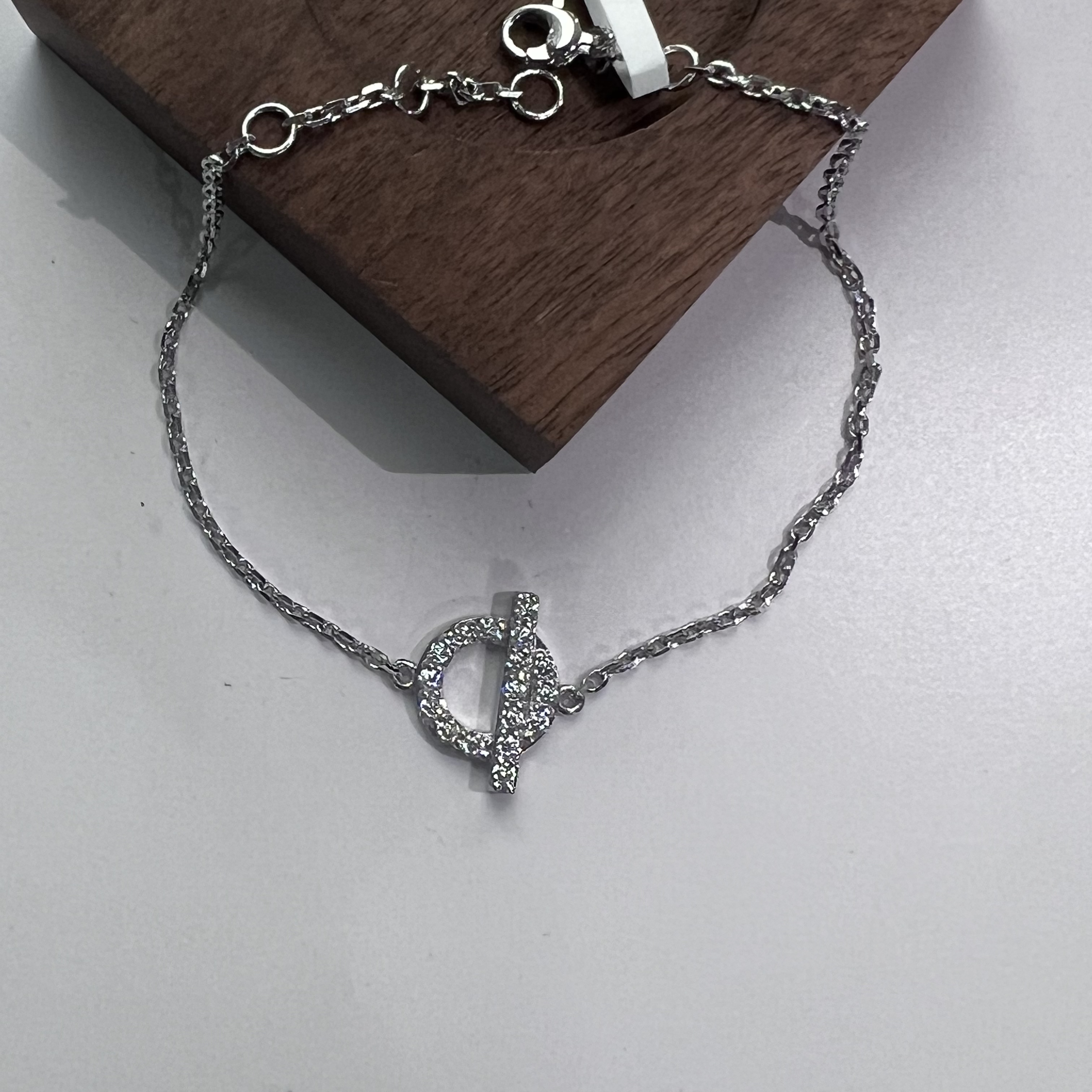 铂金水贝pt950小Q手链15+2cm