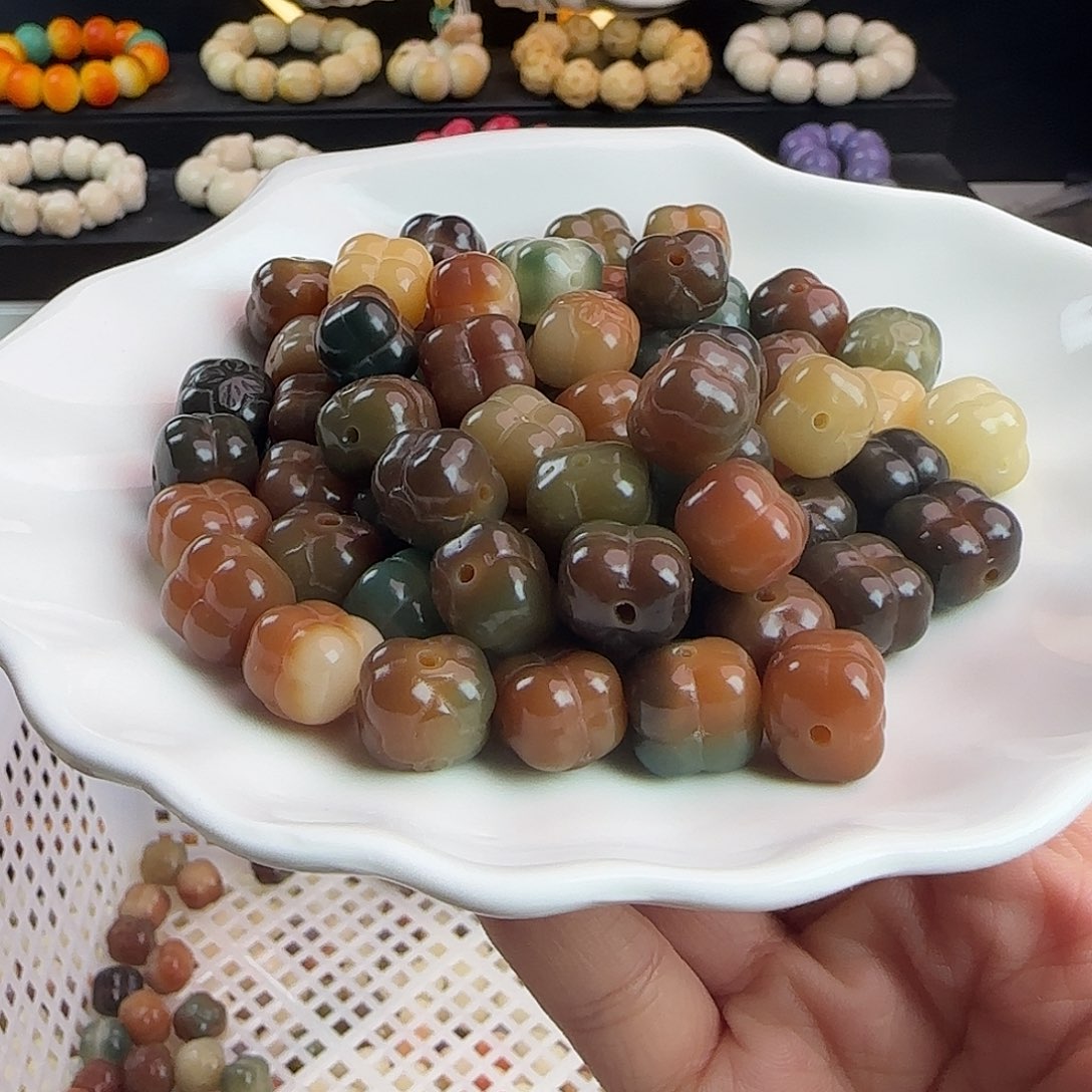 手串菩提根/象牙果卡12敦煌柿子25颗