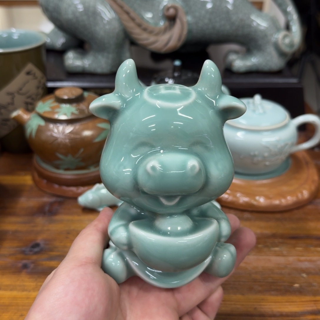 龙泉青瓷茶具微瑕21989