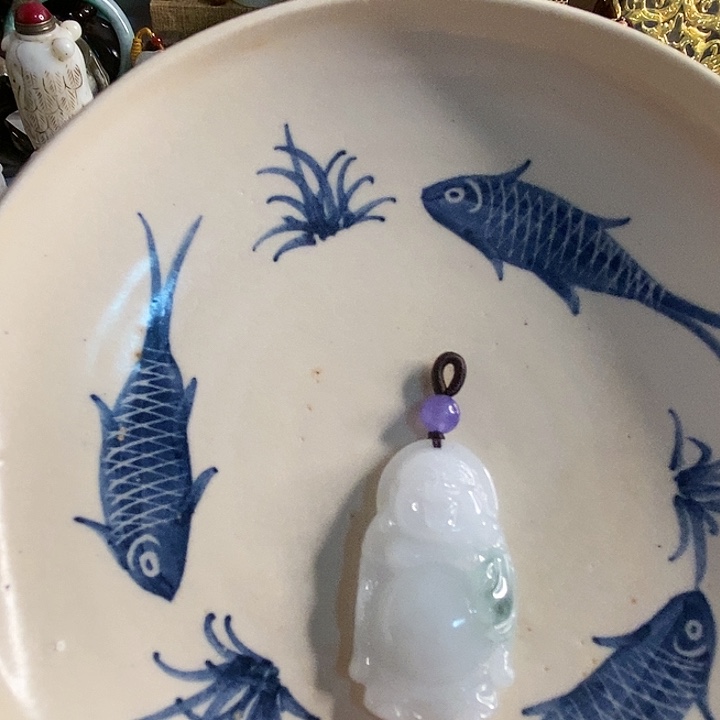 摆件盘****师新号开播瓷器一个