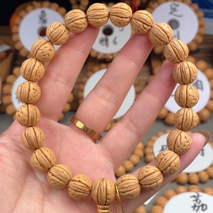 桃核手串金豆12抛光板