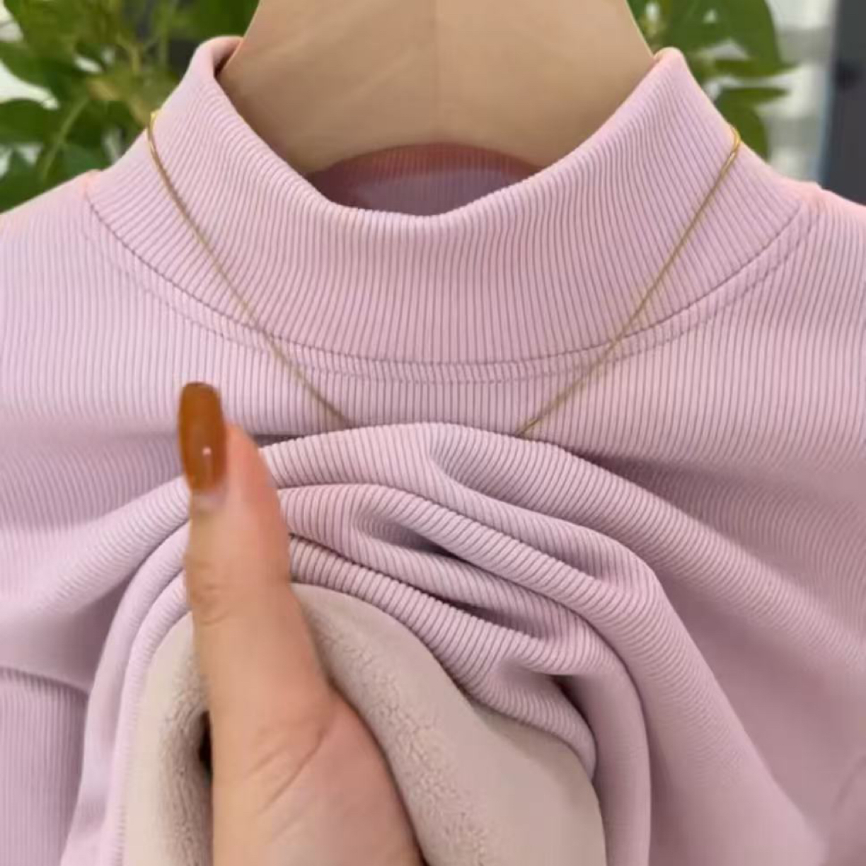 念希麻麻  T18椰蓉加厚保暖打底衫