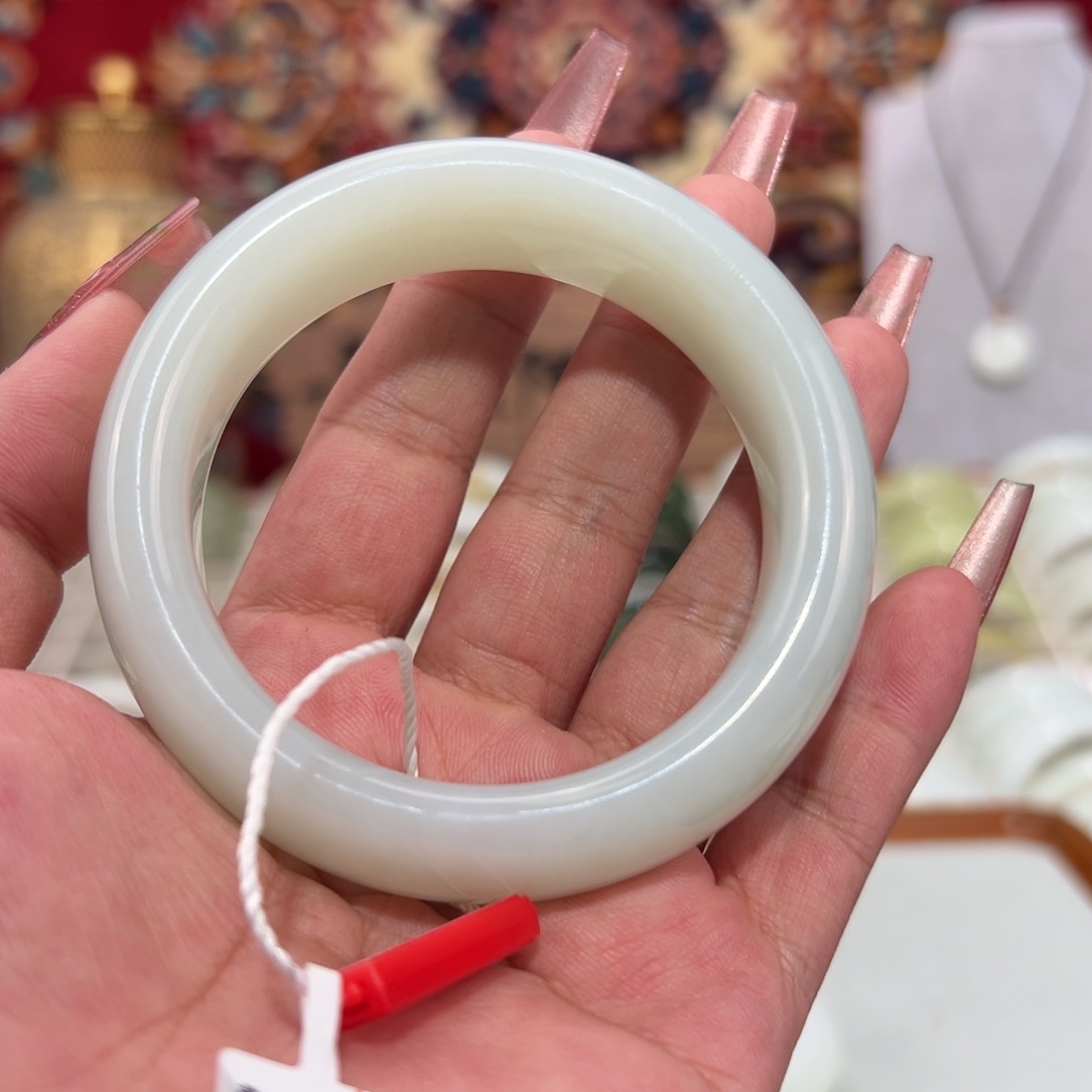 和田玉未镶嵌手镯天然新疆和田玉羊脂玉