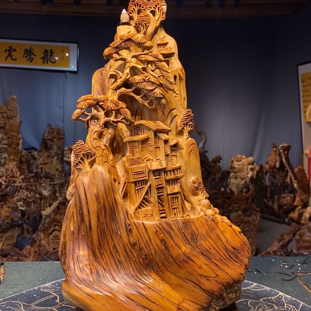 柏木（崖柏）红油崖柏山水