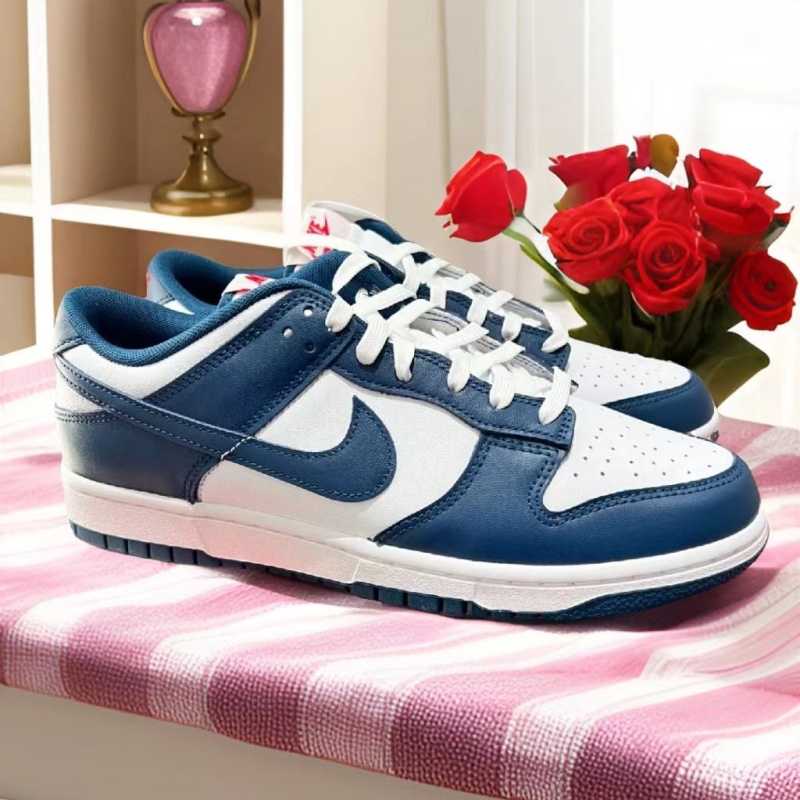 Nike耐克男鞋 Dunk Low 白蓝低帮经典复古潮流休闲板鞋DD1391-400