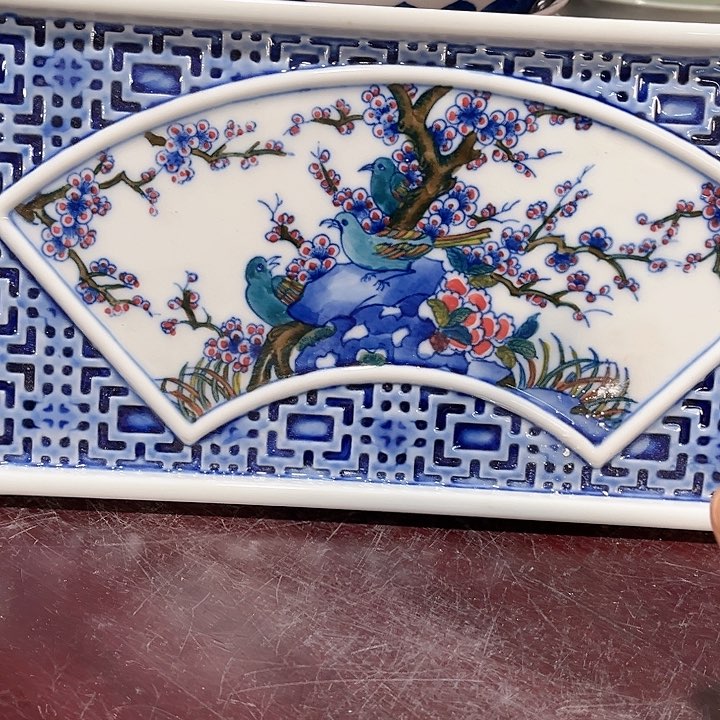 瓷片////景德镇陶瓷茶盘。