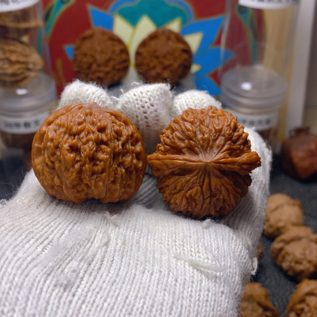 核桃137狮子头41尺文玩核桃