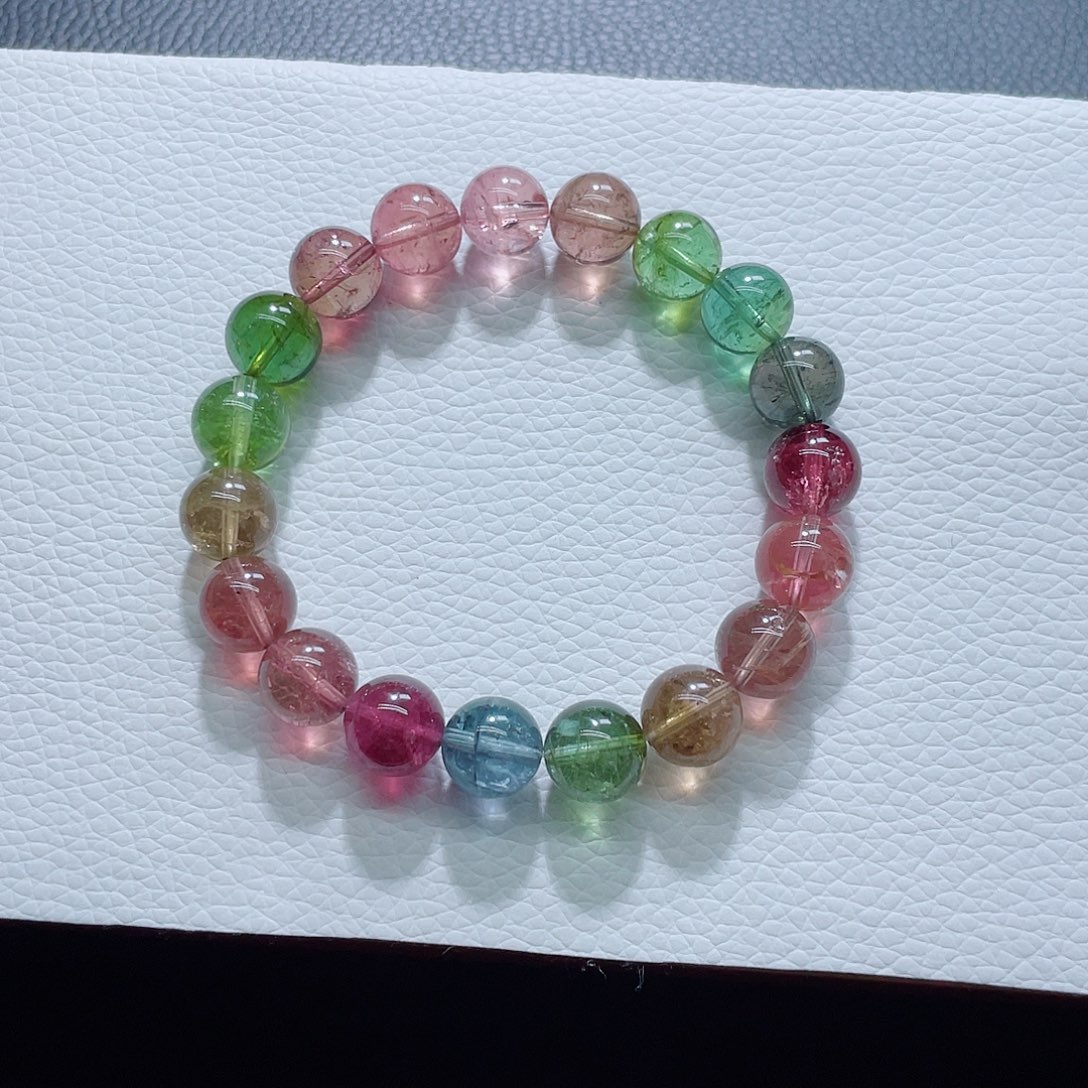 手链碧玺未镶嵌10.3mm左右