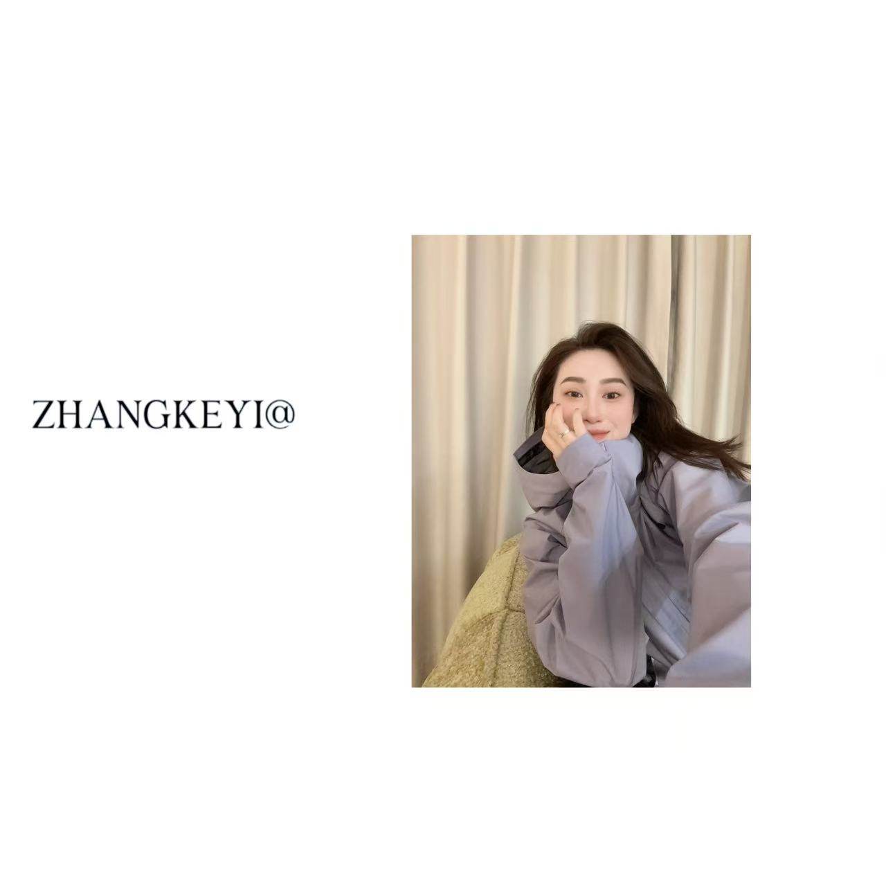 【张可以】2025秋季新款鸟家硬壳户外冲锋外套女